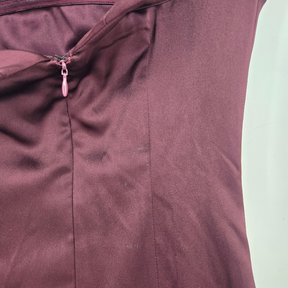 NWT Altar'd State Strapless Mini Dress Burgundy Purple Satin XS - Picture 10 of 11